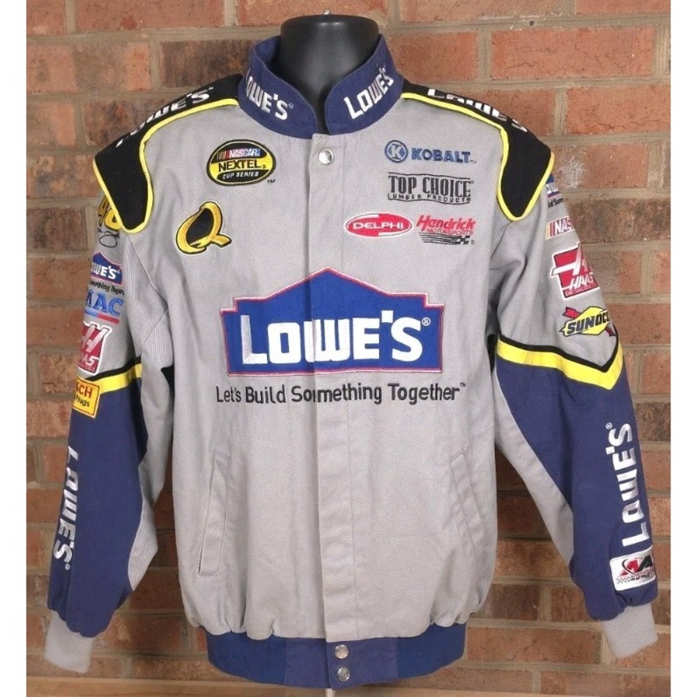 NASCAR Chase Authentics Drivers Line Jimmy Johnson #48 Lowe's Jacket Mens Medium